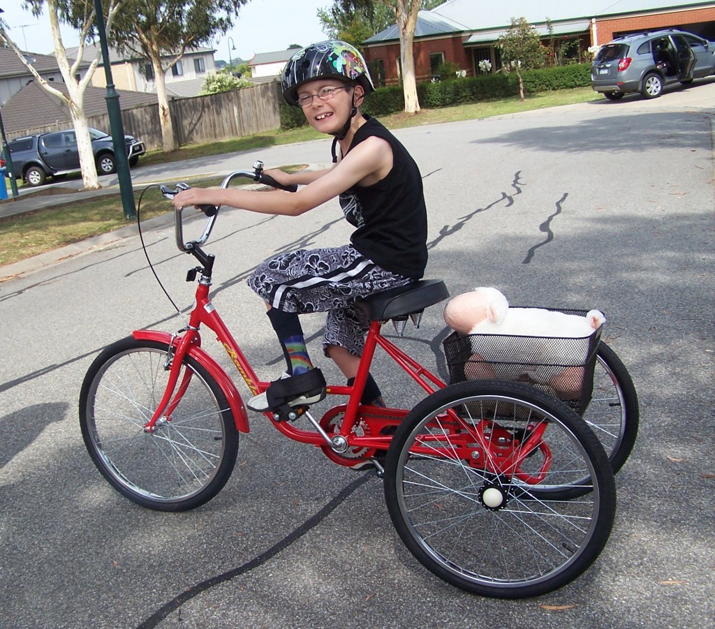 Australian children's charity I Give A Buck Foundation was thrilled to be able to fund this trike for Bailey - just in time for Christmas!